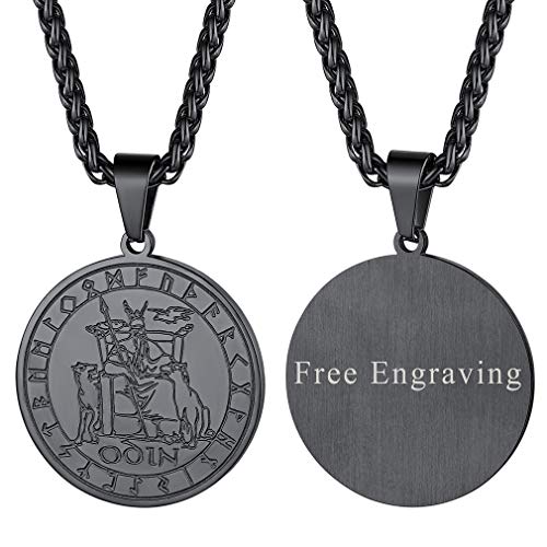 FaithHeart Retro Viking Style Anhänger Noridsche Odin Kette Winkinger Odin Anhänger für Kinder und Jugendlichen von FaithHeart