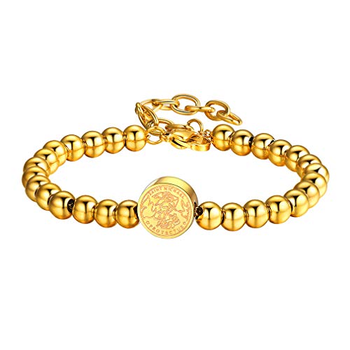 FaithHeart vergoldet Armreif Saint Michael Armbänder 16cm+5cm Armkette mit Geschenkebox für Valentinstag/Geburtstag/Muttertag FaithHeart vergoldet Armreif Saint Michael Armbänder 16cm+5cm Armkette mit Geschenkebox für Valentinstag/Geburtstag/Muttertag von FaithHeart
