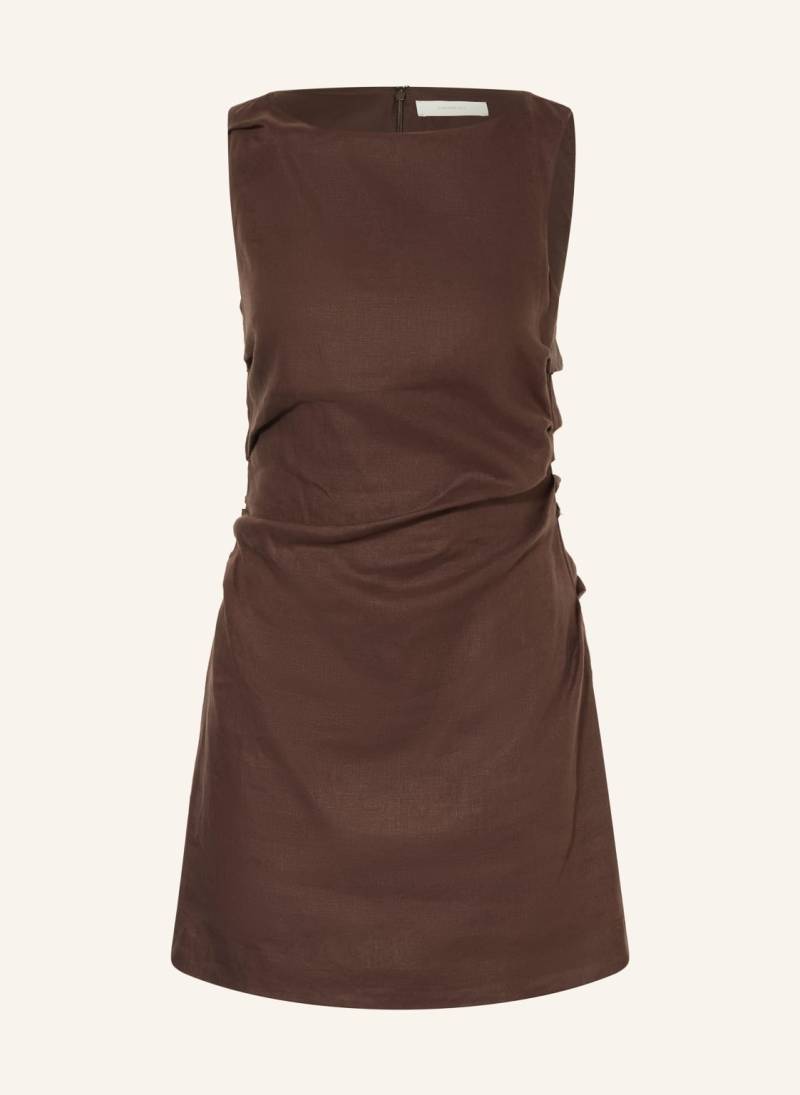 Faithfull The Brand Leinenkleid Aloisa braun von Faithfull the Brand