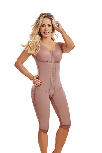 Faja Mia 0670 Fajas Colombianas Reductoras y Moldeadoras Postparto Body Shaper für Frauen nach Operationen Kompressionskleidung, Mokka, L von Faja Mia