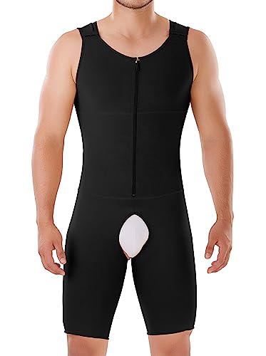 Faja Mia Fajas Colombianas para Hombre Herren-Gürtel, hohe Kompression, Kleidung und postoperative Shapewear für Männer, Schwarz, XXX-Large von Faja Mia