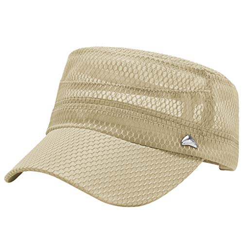 Baseball Cap Tennis Golf Cap Sonnenkappe Sport Kappe Hut Basecap Herren Damen Baseballkappe Baseballmütze Faltbarer Verstellbar Schildkappe Sommer Cap (Khaki-(Army Kappe)) von FakeFace