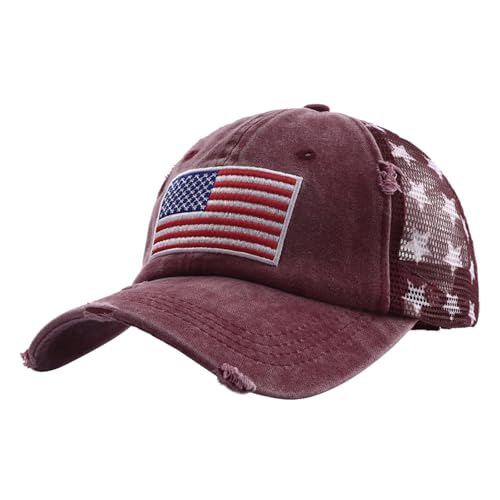 Baseball-Kappe USA Flagge Trucker Mesh Cap Mütze Baumwoll Basecap verstellbare Schirmmütze Hip-Hop Hut Sonnenhut Baseballkappe Sporthut mit American Flag für Männer und Frauen Baseball-Kappe USA Flagge Trucker Mesh Cap Mütze Baumwoll Basecap verstellbare Schirmmütze Hip-Hop Hut Sonnenhut Baseballkappe Sporthut mit American Flag für Männer und Frauen von FakeFace