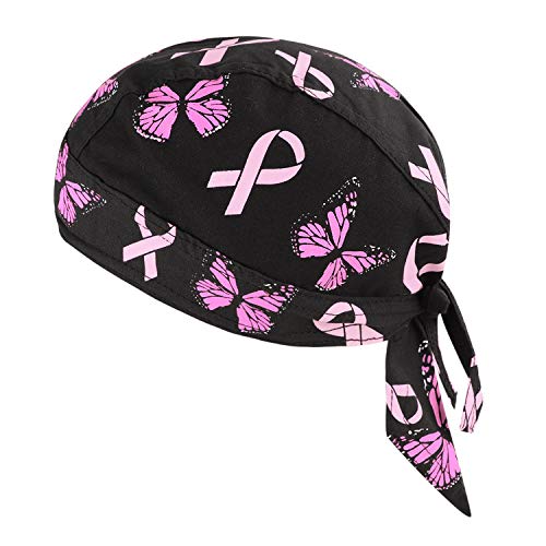 Kopftuch für Damen Herren Bandana Cap Hut Sport Kopfbedeckung Piratenmütze Hip Hop Cap Stirnband aus atmungsaktive Baumwolle (Schmetterling) von FakeFace