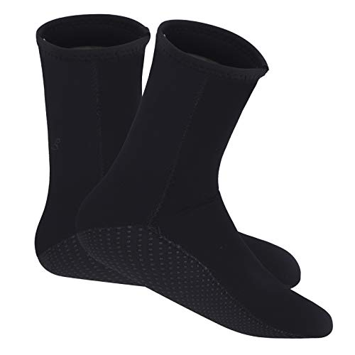 FakeFace Professionelle Neoprensocken 3mm Thermo Tauchsocken Strandsocken Beachsocken Damen Herren Wasserdicht Neopren-Socken Schwimmen Socken Tauch Füßlinge für alle Wassersport von FakeFace