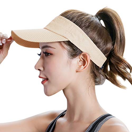 FakeFace Sonnenhut Visor Tennis Cap Bandana Cap Faltbar Sommerhut Sonnenschild Schirmkappe Anti-UV Schnelltrocknend Mesh Baseball Cap Kappe Outdoor Sport Hut für Männer Frauen von FakeFace