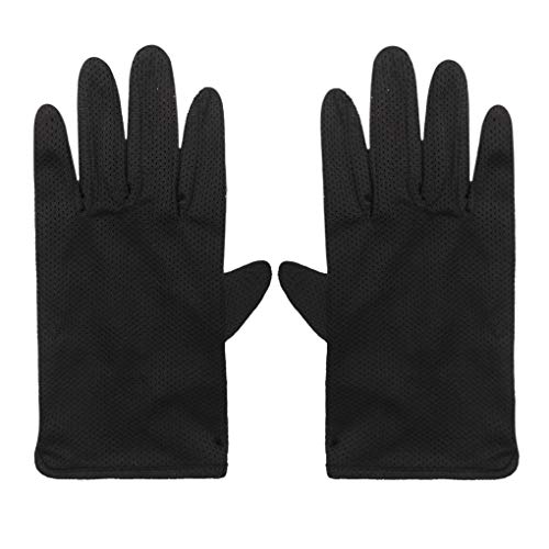 FakeFace Sonnenschutz Fahrradhandschuh Touchscreen Sport Handschuhe Herren Damen Laufhandschuhe Elastisch Gloves Motorrad Fahrrad Camping Wandern Outdoor Schwarz Sommer Frühling Herbst von FakeFace