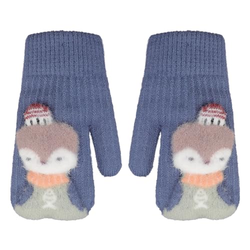 Fleece Kleinkind Fäustlinge mit Schnur Baby Handschuhe Fäustlinge Fleece-Futter Gestrickte Winter Strickhandschuhe Kinder Fäustlinge Warme Thermohandschuhe für 1-3 Jahre Baby Kind Kleinkind von FakeFace