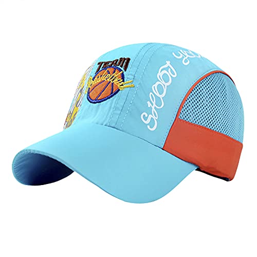 Kinder Basecap Schirmmütze Schnelltrocknend Mesh Kappe Baseball Cap Sonnenhut Junge Mädchen Basketball Sportkappe Einstellbar Baseballmütze Bestickte Sommerhut von FakeFace