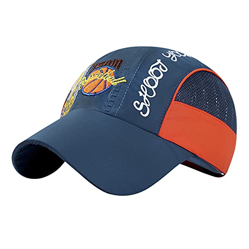 Kinder Basecap Schirmmütze Schnelltrocknend Mesh Kappe Baseball Cap Sonnenhut Junge Mädchen Basketball Sportkappe Einstellbar Baseballmütze Bestickte Sommerhut von FakeFace