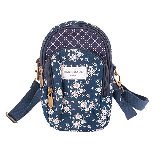 Kinder Mini Tasche Blume Schultertaschen Handy Portemonnaie Bonbon Handtaschen Messenger Kleine Schultertasche Gürteltasche für Telefon Schultertasche für Mädchen von FakeFace