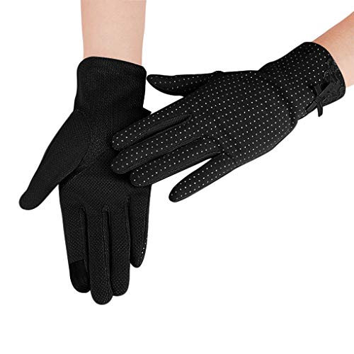 Sommer Frauen Handschuhe Spitze UV-Schutz Touch-Screen Driving-Handschuhe Hochzeit Braut Handschuhe Opera Fest Party Damen Lace Handschuhe Kostüm Accessoires Rutschfeste Handschuhe für Autofahren von FakeFace