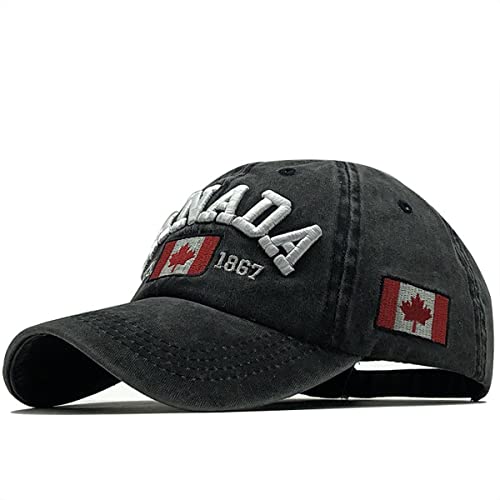 Unisex Baseball Kappe Basecap Vintage Stickerei Canada Baseball Hut Freizeit Cap Baseballmütze Hat Caps Mützen Kappe Sonnenhut Sportkappe für Damen Herren,GRÜN von FakeFace