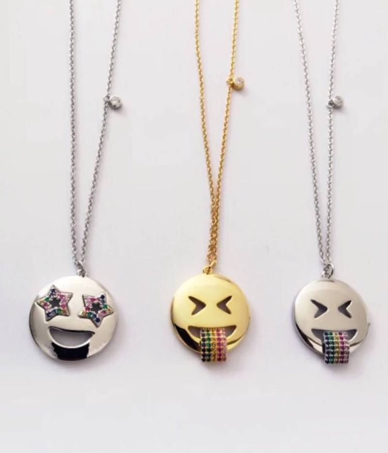 Emoji Halskette - Regenbogen Stern Charm Lustige Sgiftende Süße Geburtstagsgeschenk Geschenk Für Mädchen von FalaJewelry