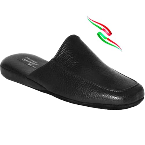 Hausschuhe für Herren Falcade Ross Sohle Wildleder leise und weiche Einlegesohle Made in Italy, Schwarz , 42 EU Hausschuhe für Herren Falcade Ross Sohle Wildleder leise und weiche Einlegesohle Made in Italy, Schwarz , 42 EU von Falcade ciabatte
