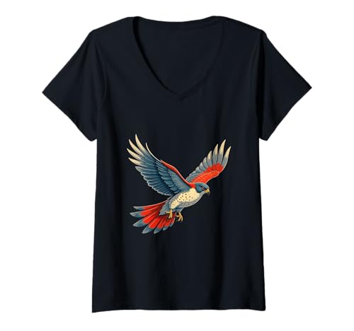 Damen Für Falcon Lovers Cool Falcon Graphic Falcon Memes T-Shirt mit V-Ausschnitt Damen Für Falcon Lovers Cool Falcon Graphic Falcon Memes T-Shirt mit V-Ausschnitt von Falcon Lover Shirt Falcon Graphic Falcon Shirts