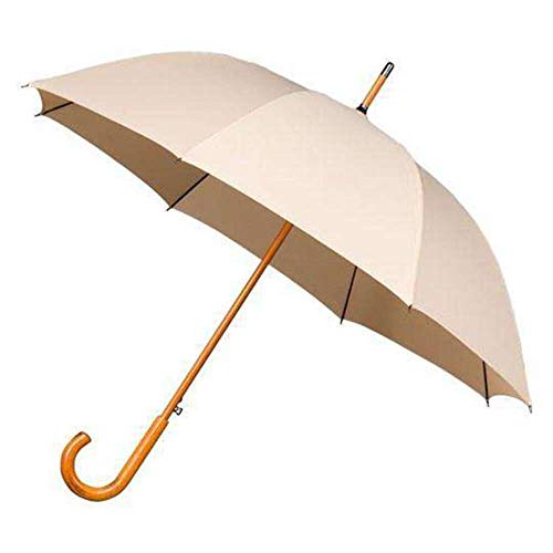 Falcone Parapluie Long - Ouverture automatique Résistant au Vent Beige Regenschirm, 89 cm von Falcone