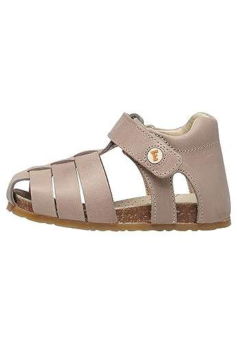 Falcotto ALBY-Halbgeschlossene Ledersandalen mit Dinosaurierdruck, Beige 25 von Falcotto