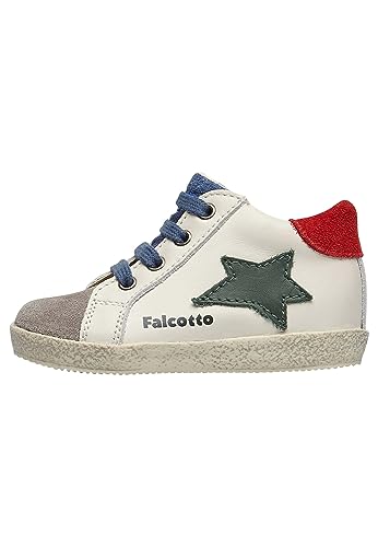 Falcotto Alnoite High Krippenschuh, Dark Grey Milk Red, 18 EU von Falcotto