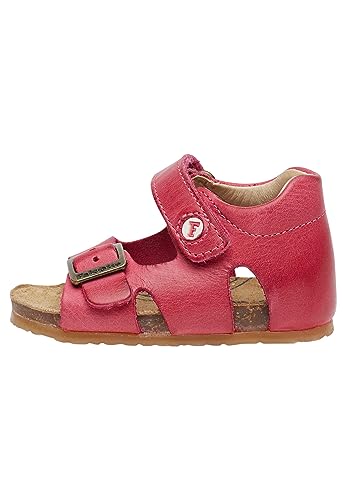 Falcotto BEA-Sandalen aus Leder mit Schnalle und Klettverschluss, Fuchsie 24 von Falcotto