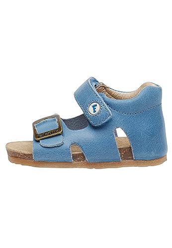 Falcotto BEA-Sandalen aus Leder mit Schnalle und Klettverschluss, azurblau 21 von Falcotto