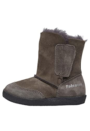 Falcotto CARL-Stiefelette aus Veloursleder mit Schaffellfutter grau 19 von Falcotto