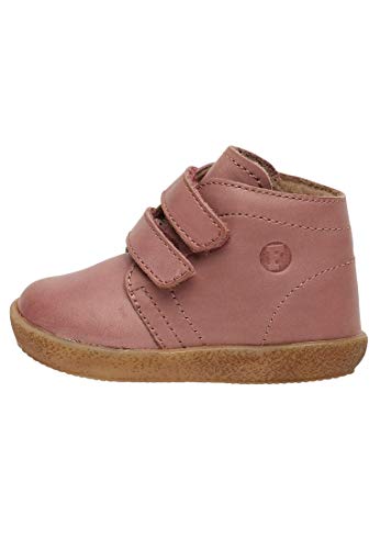 Falcotto Conte 2VL-Schuh aus gebürstetem Nappaleder mit Klettverschluss und Wollfutter-Altrosa Rosa 22 von Falcotto