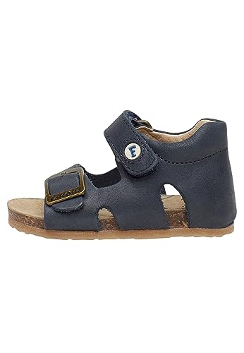 Falcotto BEA-Sandalen aus Leder mit Schnalle und Klettverschluss, Blau ,25 EU von Falcotto