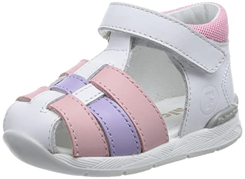 Falcotto Jungen Mädchen Acry Hausschuh, White Pink, 26 EU von Falcotto