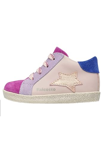 Falcotto Jungen Mädchen Alnoite High Krippenschuh, Rosa Pink, 19 EU von Falcotto