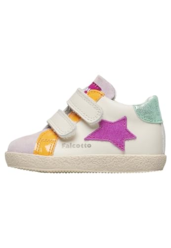 Falcotto Jungen Mädchen Alnoite High Vl Krippenschuh, Lilac Orange Milk, 18 EU von Falcotto