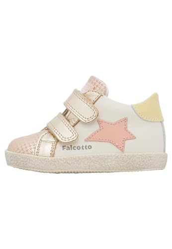 Falcotto Jungen Mädchen Alnoite High Vl Krippenschuh, Milch-Pulver Platin, 19 EU von Falcotto