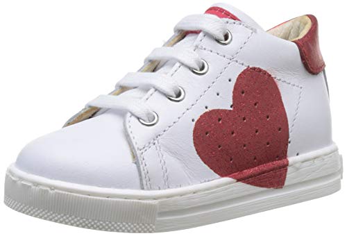 Naturino Jungen Mädchen Falcotto Heart Gymnastikschuhe, Weiß (Bianco/Rosso 1n10), 22 EU von Falcotto