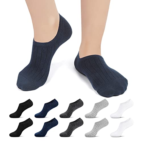 Falechay 10 Paar Sneaker Socken Damen 35-38 No Show Socken Füsslinge Herren Füßlinge Unsichtbare Kurze Socken C-Mehrfarbig3 von Falechay