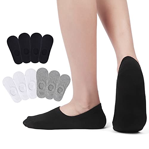 Falechay Sneaker Socken Damen Herren Füßlinge Unsichtbare 10 Paar Schwarz Weiß Grau 39-42 von Falechay