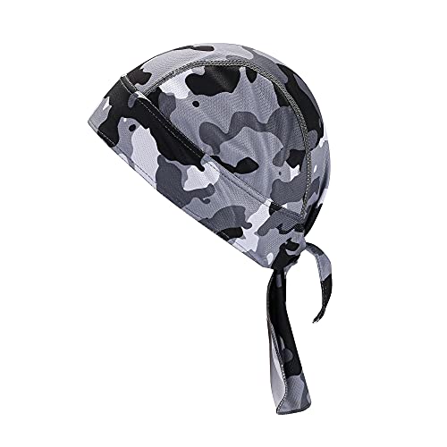 Faletony Sport Bandana Cap Hat Kopftuch Piratentuch Damen Herren Piratenhut Sportzubehör Bikertuch Stirnband Fahrrad Radsport Motorrad Kopfbedeckung Mütze von Faletony