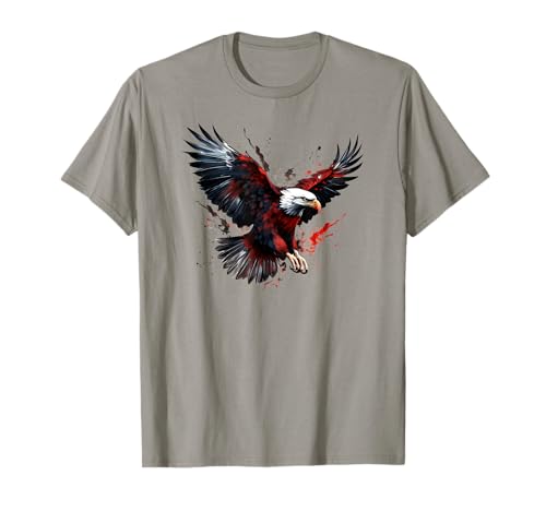 Bunter Adler Comic Kunst Grafik für Herren Damen Kinder T-Shirt Bunter Adler Comic Kunst Grafik für Herren Damen Kinder T-Shirt von Falke Falknerei, lustige Sprüche
