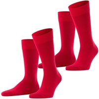 FALKE 2er-Pack Socken HAPPY aus langlebiger Kompakt-Baumwolle in 42 von Falke