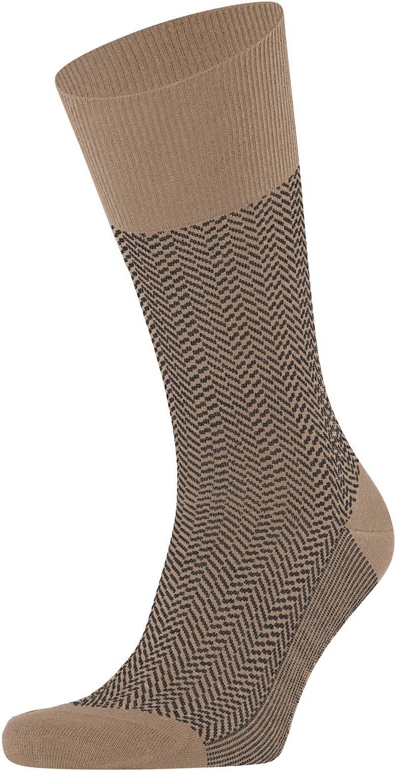 Falke Airport Herringstripe Socke Beige - Größe 43-46 von Falke