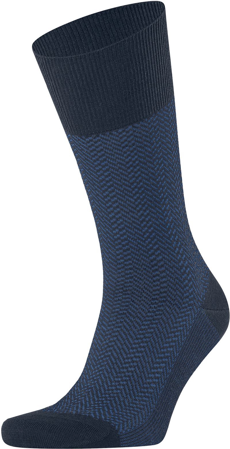 Falke Airport Herringstripe Socke Navy - Größe 39-42 von Falke
