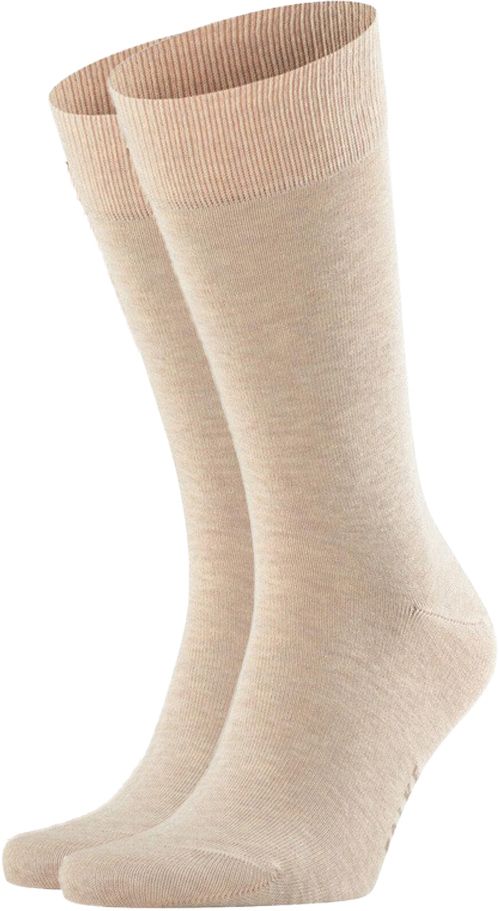 Falke Happy Socken 2 Paar Beige Melange - Größe 47-50 von Falke