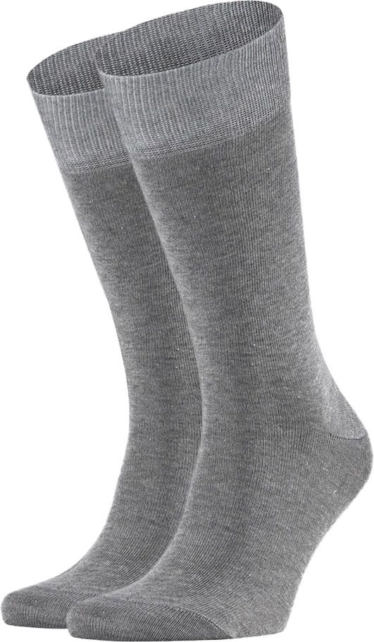 Falke Happy Socken 2 Paar Grau Melange - Größe 47-50 von Falke