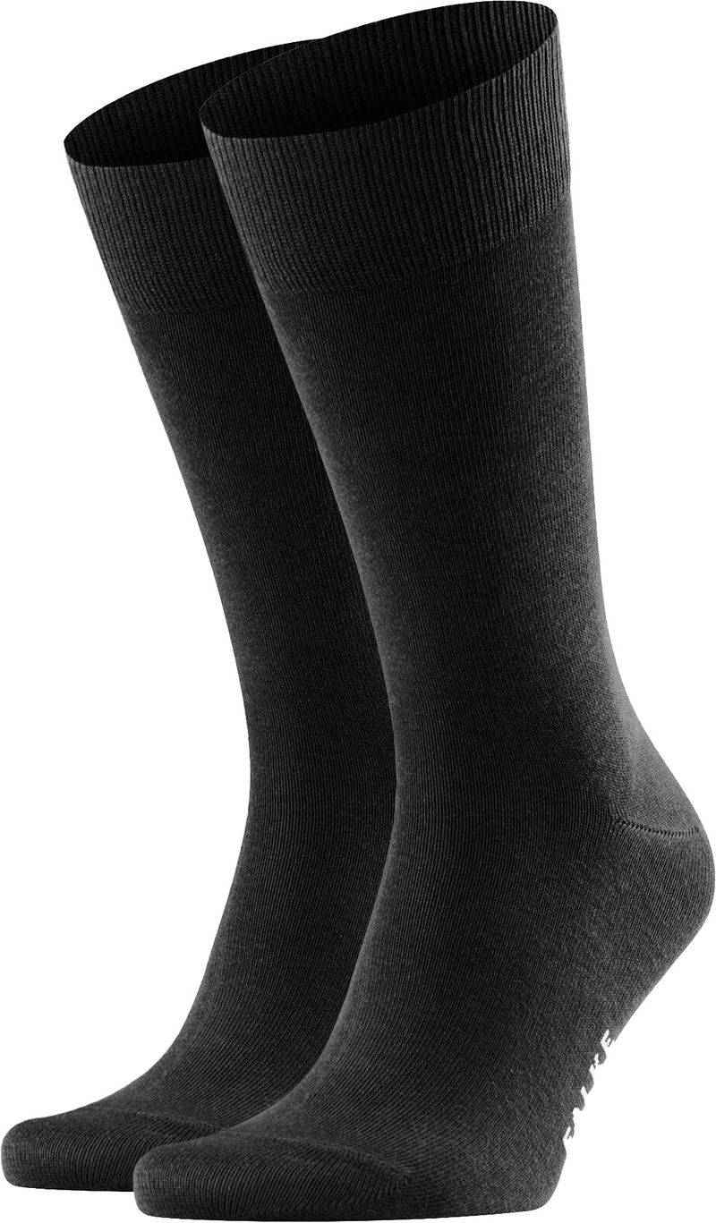 Falke Happy Socken 2 Paar Schwarz - Größe 39-42 von Falke