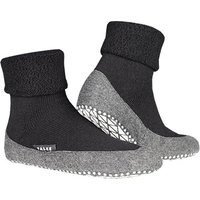 Falke Herren Hausschuhe Grau/Grau/Schwarz Merinowolle unifarben von Falke