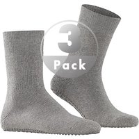 Falke Herren Homepads Grau Merinowolle unifarben von Falke