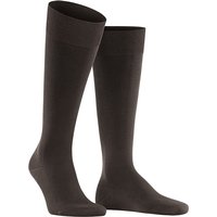 Falke Herren Kniestrümpfe braun Baumwolle unifarben von Falke