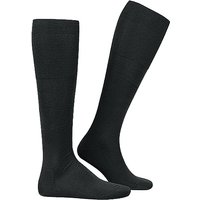 Falke Herren Kniestrümpfe schwarz Ägyptische Baumwolle unifarben von Falke