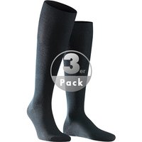 Falke Herren Kniestrümpfe schwarz Schurwolle unifarben von Falke