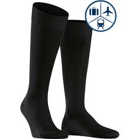 Falke Herren Kniestrümpfe schwarz Schurwolle unifarben von Falke