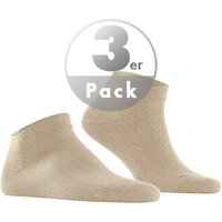 Falke Herren Sneakersocken beige Baumwolle unifarben von Falke